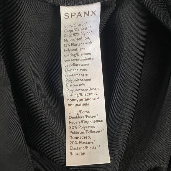 Spanx Faux Leather Leggings Womens Size Medium Shiny Black Textured Tights - Picture 9 of 10